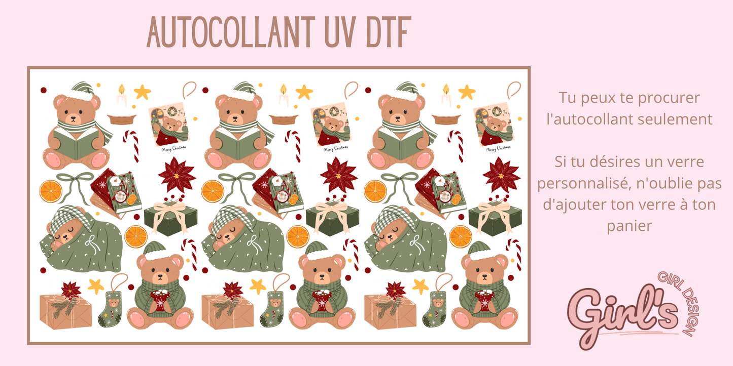 Autocollant - Soft Bear Holiday