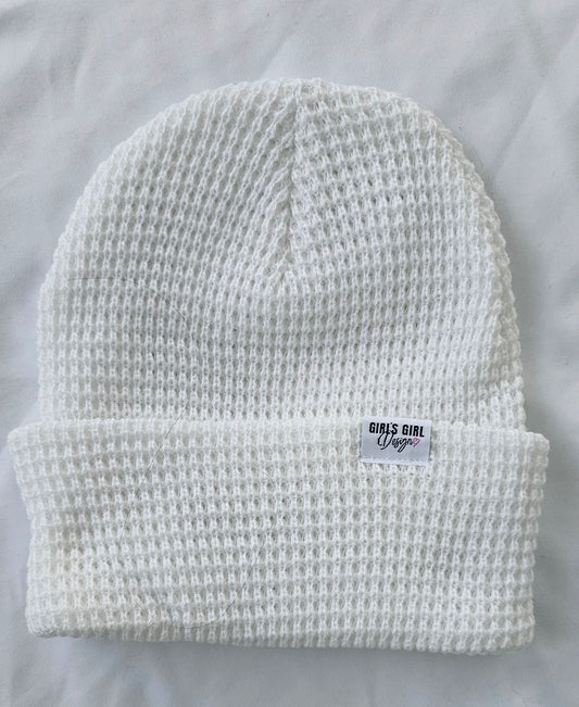 Tuque gaufré - Blanche