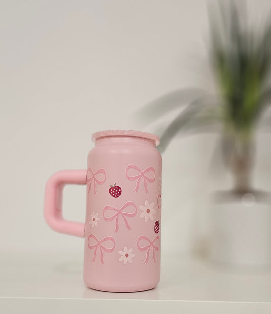 Tasse isotherme - boucle rose