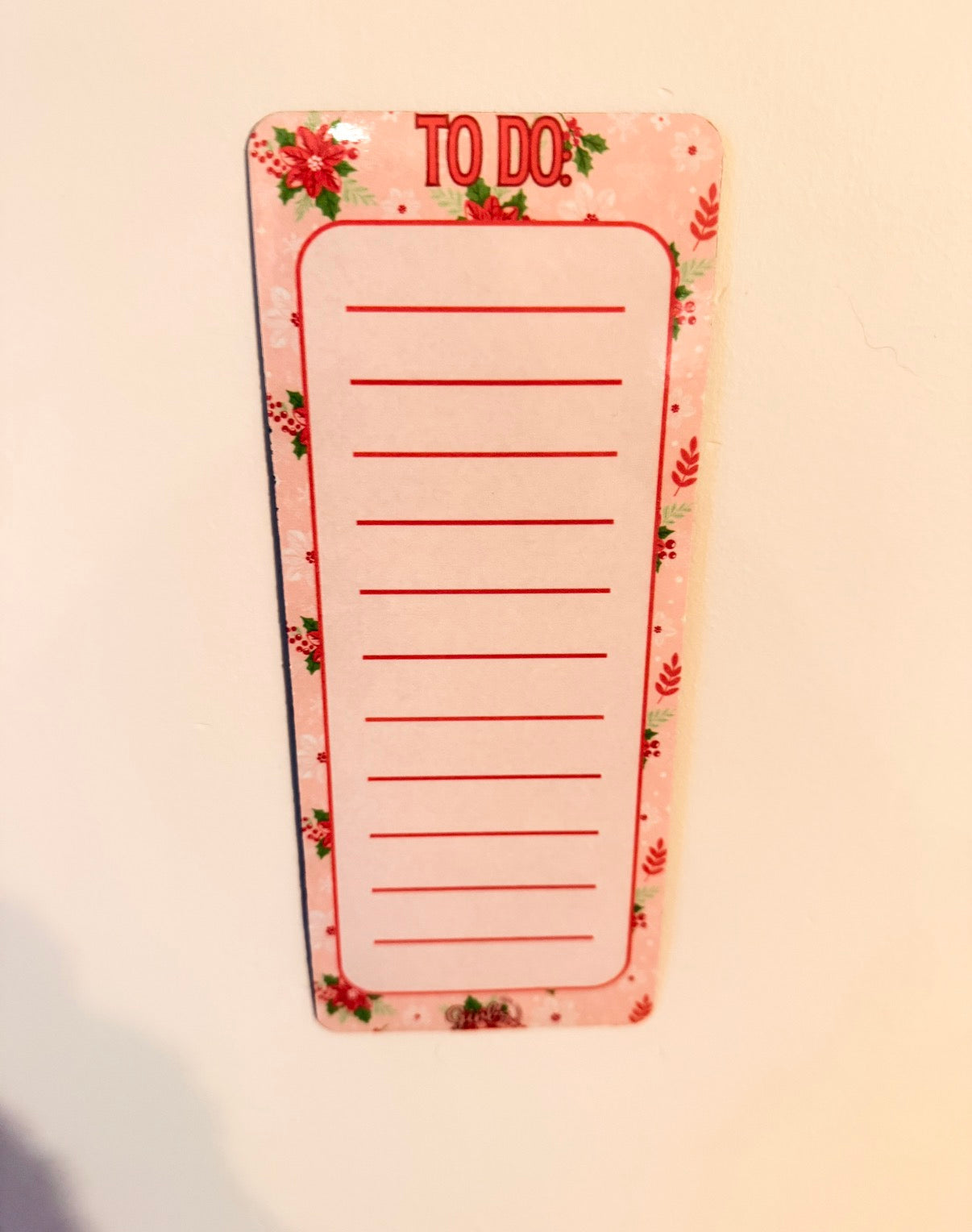 To do list effaçable et aimanté - Liste Féérique de Noël