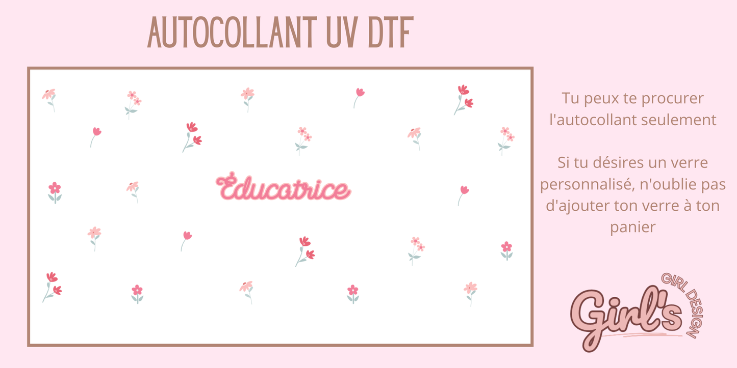 Autocollant - éducatrice