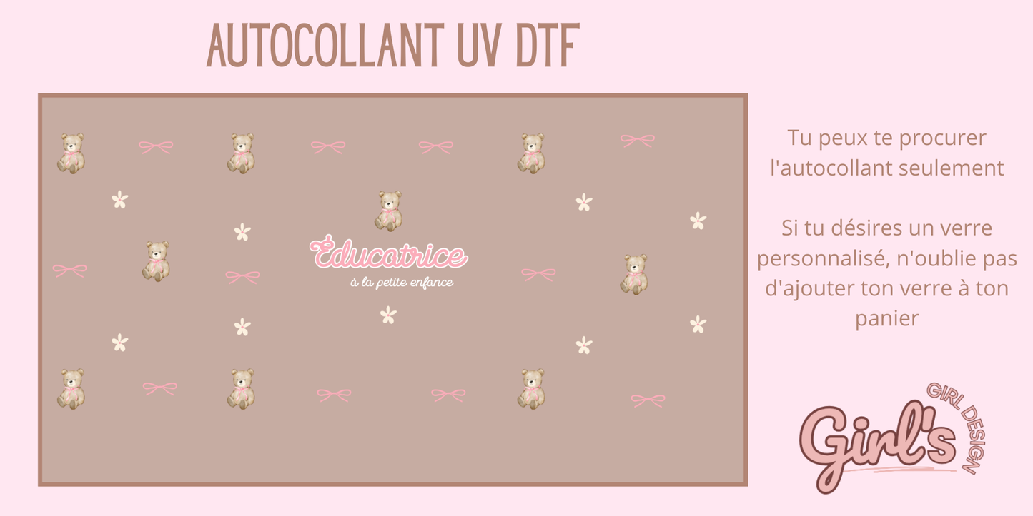 Autocollant - éducatrice à la petite enfance