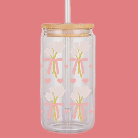 Verre - Tulipe blanche