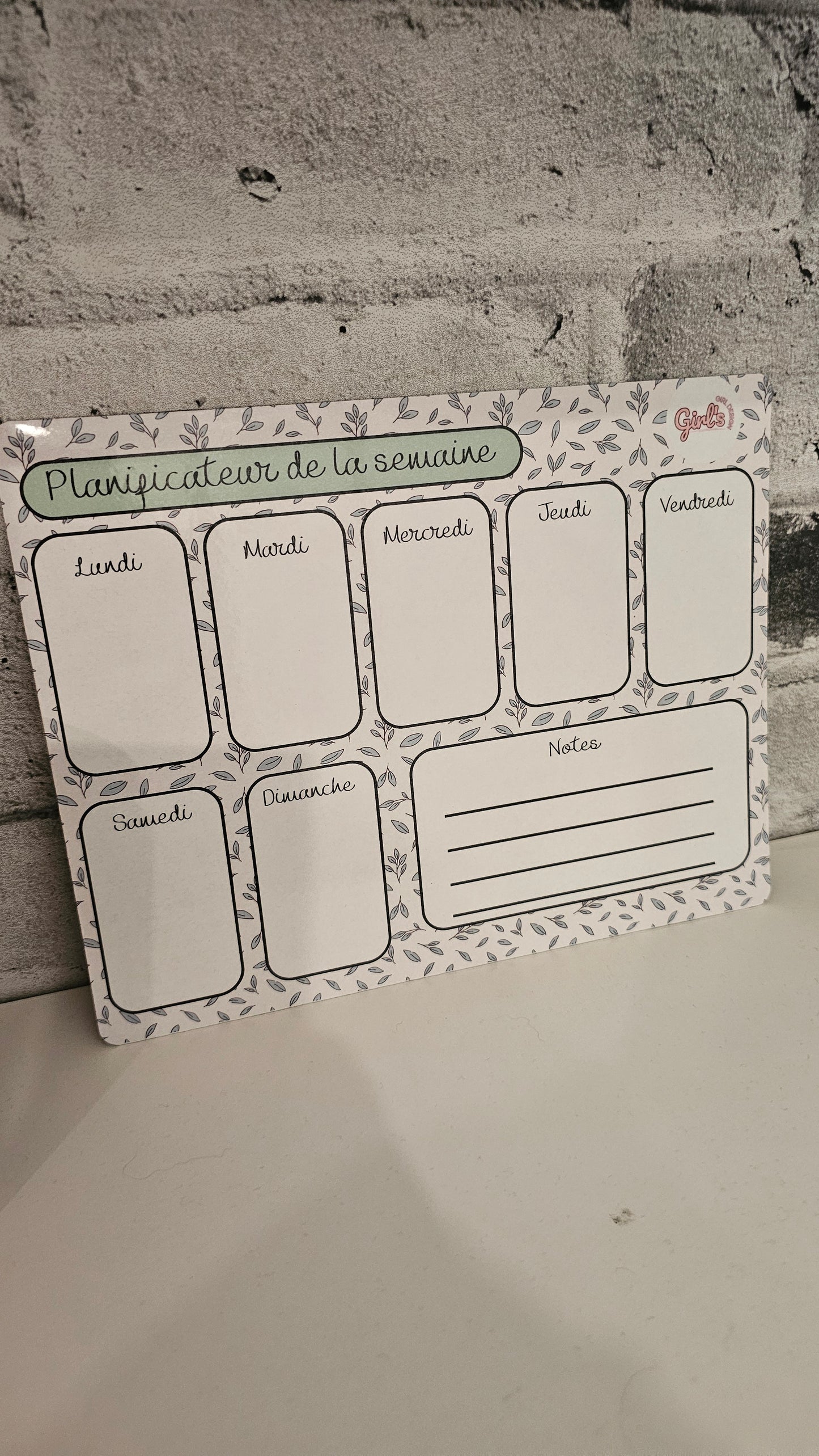 Planificateur effaçable & aimanté
