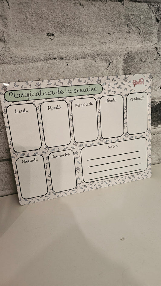 Planificateur effaçable & aimanté