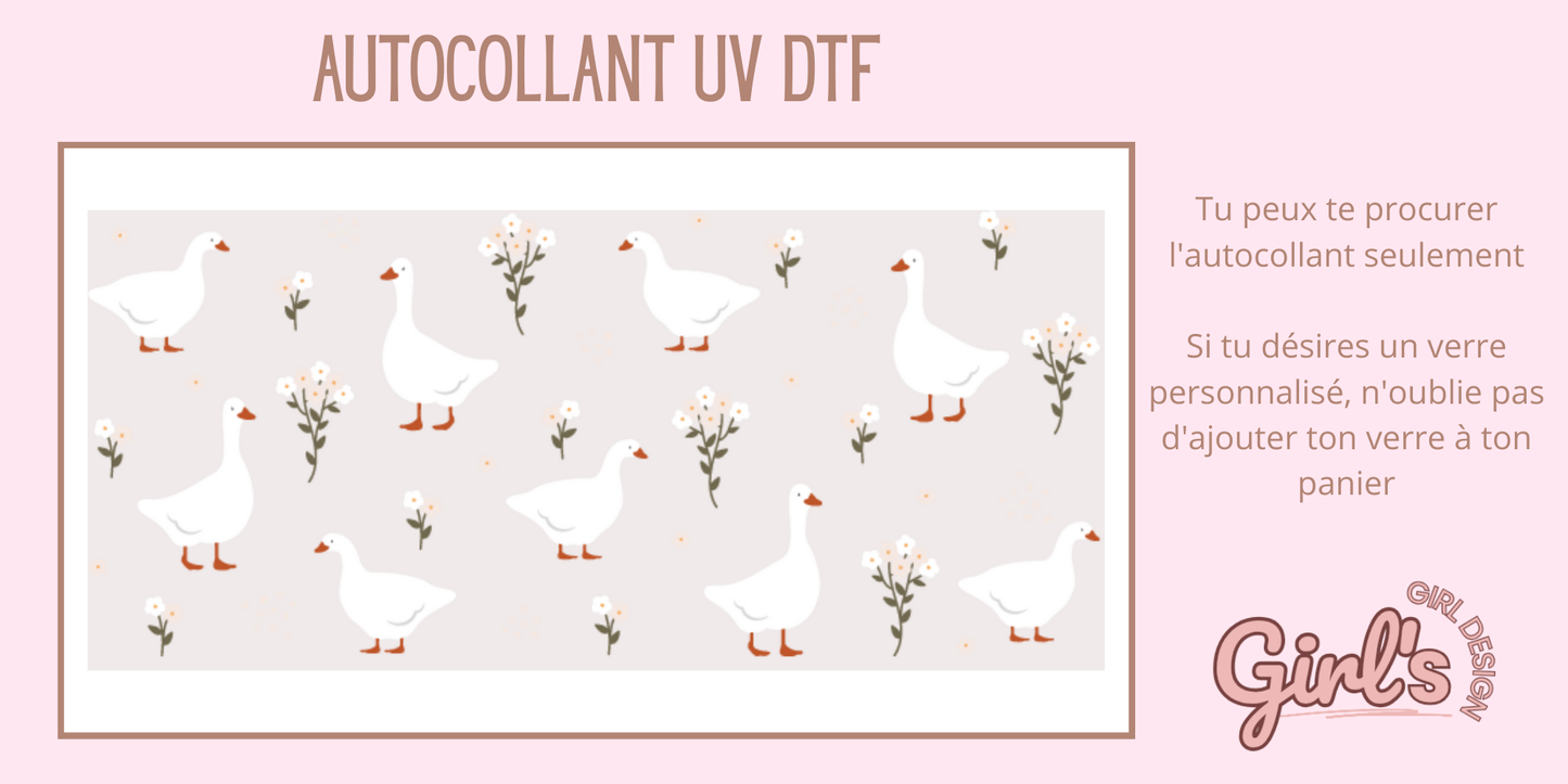 Autocollant - Jardin d'oies