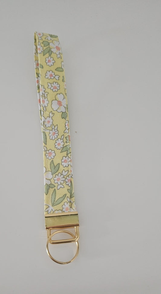 Lanière porte-clé - Fleur jaune