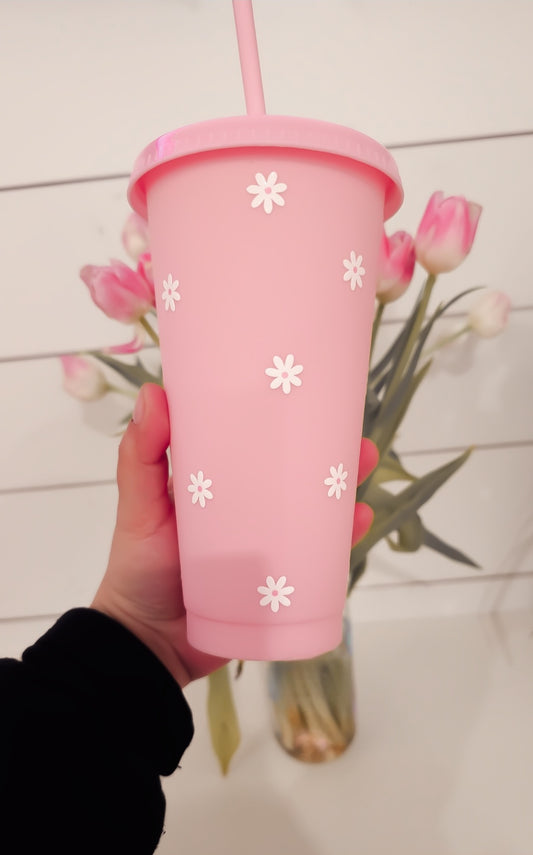 Verre - pink daisy